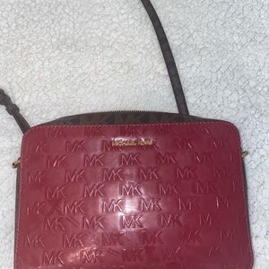 Michael Kors Burgundy Crossbody Bag